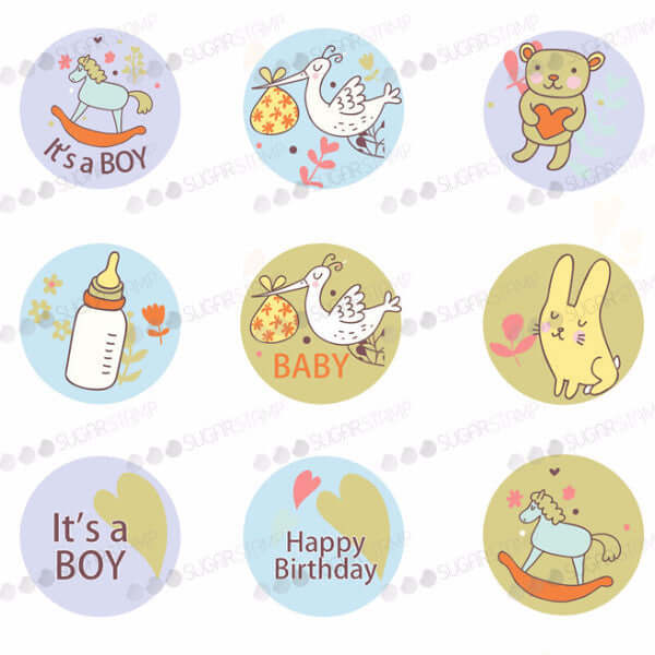 Happy Birthday Chocolate Transfer Sheet