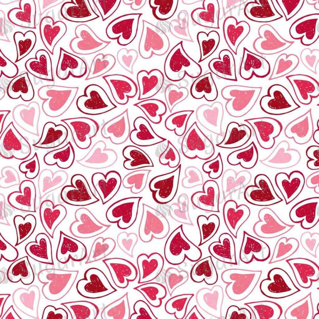 Hearts Background - BSA029 – Sugar Art