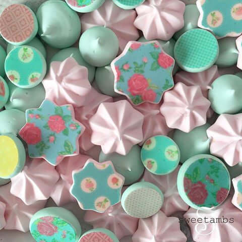 Meringue Transfer Sheets | Sugar Stamps | Bright Moments - B14M